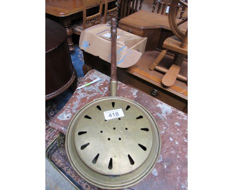  Sale Item:    BRASS WARMING PAN (AF)   Vat Status:   No Vat   Buyers Premium:  This lot is subject to a Buyers Premium of 15