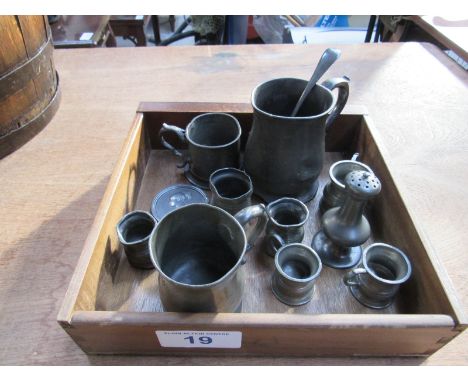 Sale Item:    BOX PEWTERWARE   Vat Status:   No Vat   Buyers Premium:  This lot is subject to a Buyers Premium of 15% + Vat 