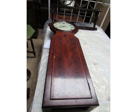  Sale Item:    MAHOGANY CASED CLOCK J SHERRAT MANCHESTER  Vat Status:   No Vat   Buyers Premium:  This lot is subject to a Bu