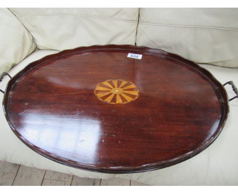  Sale Item:    INLAID BUTLERS TRAY   Vat Status:   No Vat   Buyers Premium:  This lot is subject to a Buyers Premium of 15% +
