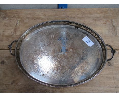  Sale Item:    LARGE E P TRAY   Vat Status:   No Vat   Buyers Premium:  This lot is subject to a Buyers Premium of 15% + Vat 