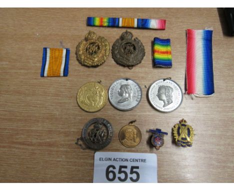  Sale Item:    BOX BADGES & MEDALS   Vat Status:   No Vat   Buyers Premium:  This lot is subject to a Buyers Premium of 15% +