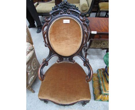  Sale Item:    LADIES CABRIOLE CHAIR   Vat Status:   No Vat   Buyers Premium:  This lot is subject to a Buyers Premium of 15%
