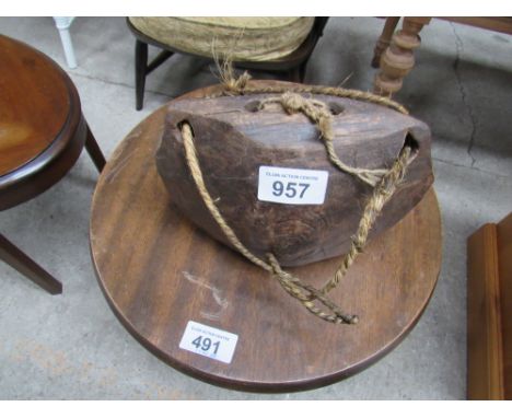  Sale Item:    WOODEN COW BELL   Vat Status:   No Vat   Buyers Premium:  This lot is subject to a Buyers Premium of 15% + Vat