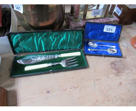  Sale Item:    2 CASED SETS CUTLERY   Vat Status:   No Vat   Buyers Premium:  This lot is subject to a Buyers Premium of 15% 