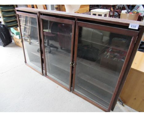  Sale Item:    9 SHELVES - 3 GLAZED DOORS   Vat Status:   No Vat   Buyers Premium:  This lot is subject to a Buyers Premium o
