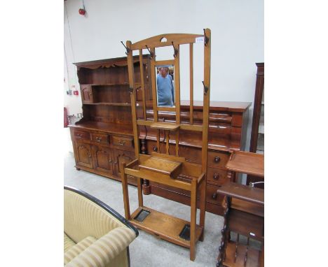  Sale Item:    OAK HALL STAND   Vat Status:   No Vat   Buyers Premium:  This lot is subject to a Buyers Premium of 15% + Vat 