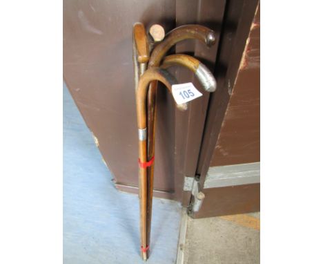  Sale Item:    5 WALKING STICKS (AF)   Vat Status:   No Vat   Buyers Premium:  This lot is subject to a Buyers Premium of 15%