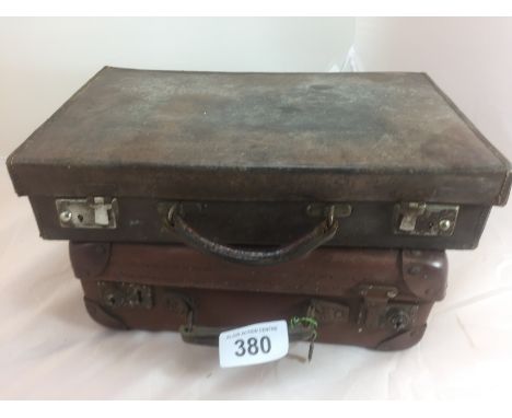  Sale Item:    2 SMALL LEATHER CASES (AF)   Vat Status:   No Vat   Buyers Premium:  This lot is subject to a Buyers Premium o