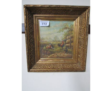  Sale Item:    PAINTING POULTRY ROBERT DAVIDSON   Vat Status:   No Vat   Buyers Premium:  This lot is subject to a Buyers Pre