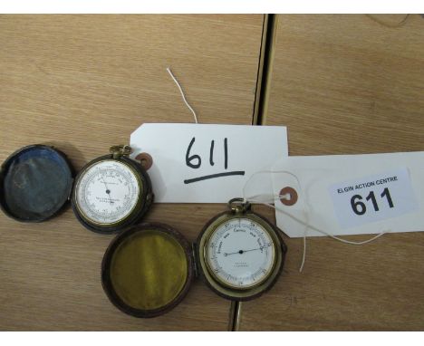  Sale Item:    2 CASED EDINBURGH BAROMETERS   Vat Status:   No Vat   Buyers Premium:  This lot is subject to a Buyers Premium