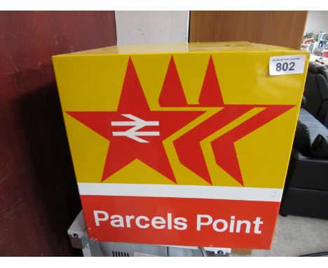  Sale Item:    1970/80'S REDSTAR PARCEL CUBE SIGN (AF)  Vat Status:   No Vat   Buyers Premium:  This lot is subject to a Buye