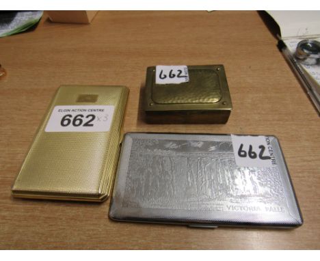  Sale Item:    2 CIGARETTE CASES & COIN BOX   Vat Status:   No Vat   Buyers Premium:  This lot is subject to a Buyers Premium