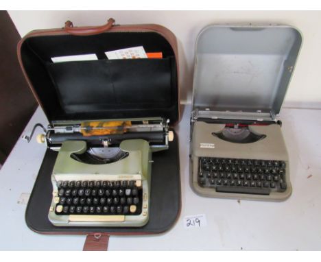  Sale Item:    2 TYPEWRITERS- IMPERIAL & ANTARES (AF)  Vat Status:   No Vat   Buyers Premium:  This lot is subject to a Buyer
