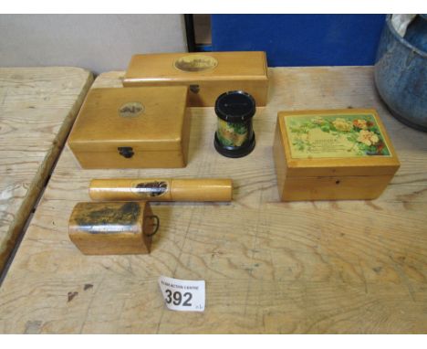  Sale Item:    6 PCS MAUCHLINE WARE   Vat Status:   No Vat   Buyers Premium:  This lot is subject to a Buyers Premium of 15% 