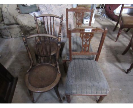  Sale Item:    4 ODD DINING CHAIRS   Vat Status:   No Vat   Buyers Premium:  This lot is subject to a Buyers Premium of 15% +