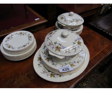  Sale Item:    27 PCE WEDGEWOOD PART DINNER SERVICE  Vat Status:   No Vat   Buyers Premium:  This lot is subject to a Buyers 