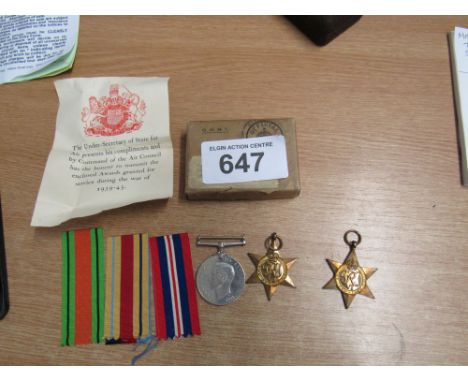  Sale Item:    BOX 3 MEDALS   Vat Status:   No Vat   Buyers Premium:  This lot is subject to a Buyers Premium of 15% + Vat @ 