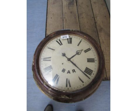  Sale Item:    BAR WALL CLOCK (AF)   Vat Status:   No Vat   Buyers Premium:  This lot is subject to a Buyers Premium of 15% +