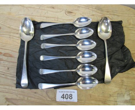  Sale Item:    8 EDINBURGH SILVER SPOONS 1886   Vat Status:   No Vat   Buyers Premium:  This lot is subject to a Buyers Premi