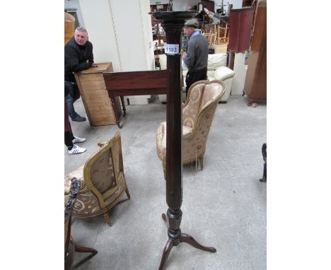 Sale Item:    MAHOGANY PEDESTAL   Vat Status:   No Vat   Buyers Premium:  This lot is subject to a Buyers Premium of 15% + V