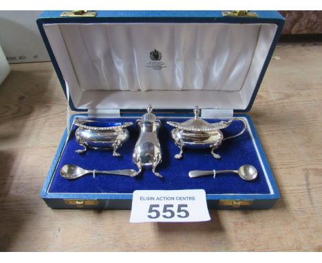  Sale Item:    SILVER CONDIMENT SET   Vat Status:   No Vat   Buyers Premium:  This lot is subject to a Buyers Premium of 15% 