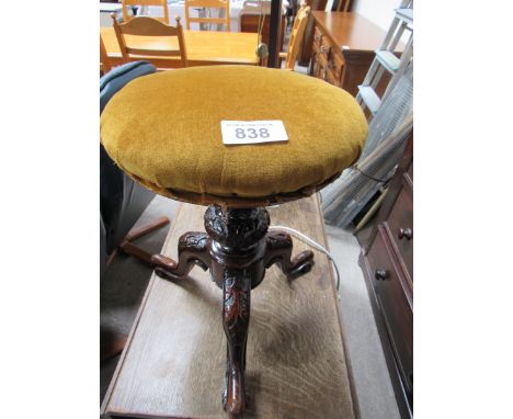  Sale Item:    PIANO STOOL   Vat Status:   No Vat   Buyers Premium:  This lot is subject to a Buyers Premium of 15% + Vat @ 2