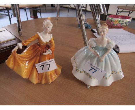  Sale Item:    2 ROYAL DOULTON FIGURES- KIRSTY & FIRST DANCE  Vat Status:   No Vat   Buyers Premium:  This lot is subject to 