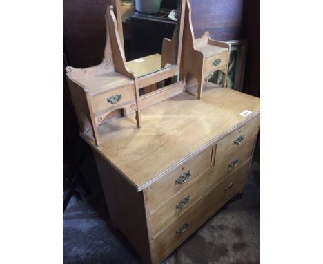  Sale Item:    LIGHT OAK MIRRORED CHEST   Vat Status:   No Vat   Buyers Premium:  This lot is subject to a Buyers Premium of 