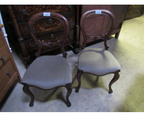  Sale Item:    2 ROSEWOOD CHAIRS   Vat Status:   No Vat   Buyers Premium:  This lot is subject to a Buyers Premium of 15% + V