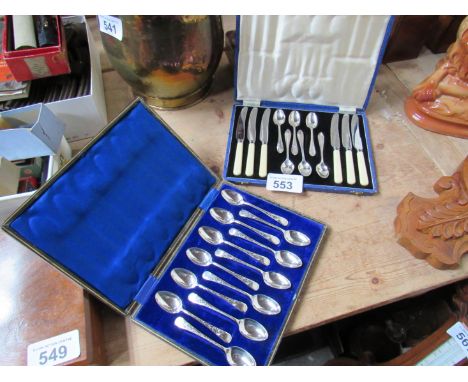  Sale Item:    2 CASED SETS CUTLERY   Vat Status:   No Vat   Buyers Premium:  This lot is subject to a Buyers Premium of 15% 