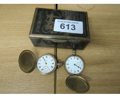  Sale Item:    BOX 2 GOLD PLATED WATCHES (AF)   Vat Status:   No Vat   Buyers Premium:  This lot is subject to a Buyers Premi