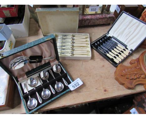 Sale Item:    3 CASED SETS CUTLERY   Vat Status:   No Vat   Buyers Premium:  This lot is subject to a Buyers Premium of 15% 