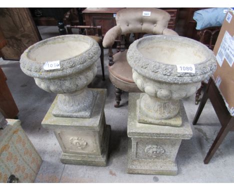  Sale Item:    2 GARDEN PLANTERS   Vat Status:   No Vat   Buyers Premium:  This lot is subject to a Buyers Premium of 15% + V