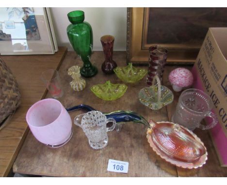  Sale Item:    BOX COLOURED GLASSWARE   Vat Status:   No Vat   Buyers Premium:  This lot is subject to a Buyers Premium of 15