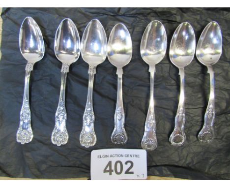  Sale Item:    7 SCOTTISH SILVER TEA SPOONS   Vat Status:   No Vat   Buyers Premium:  This lot is subject to a Buyers Premium