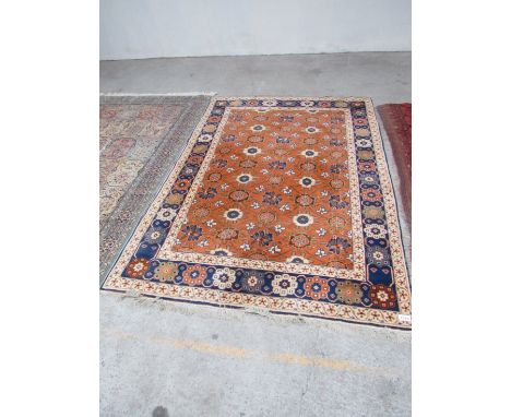  Sale Item:    INDIAN WOOLEN CARPET APPROX 6'6" X 9'3"  Vat Status:   No Vat   Buyers Premium:  This lot is subject to a Buye