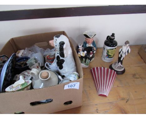  Sale Item:    BOX CHINA WALLY DOG TOBY JUG ETC (AF)  Vat Status:   No Vat   Buyers Premium:  This lot is subject to a Buyers