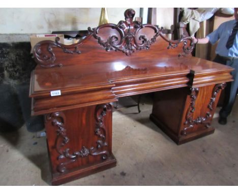 Sale Item:    MAHOGANY TWIN PEDESTAL CHIFFIONEER  Vat Status:   No Vat   Buyers Premium:  This lot is subject to a Buyers Pr