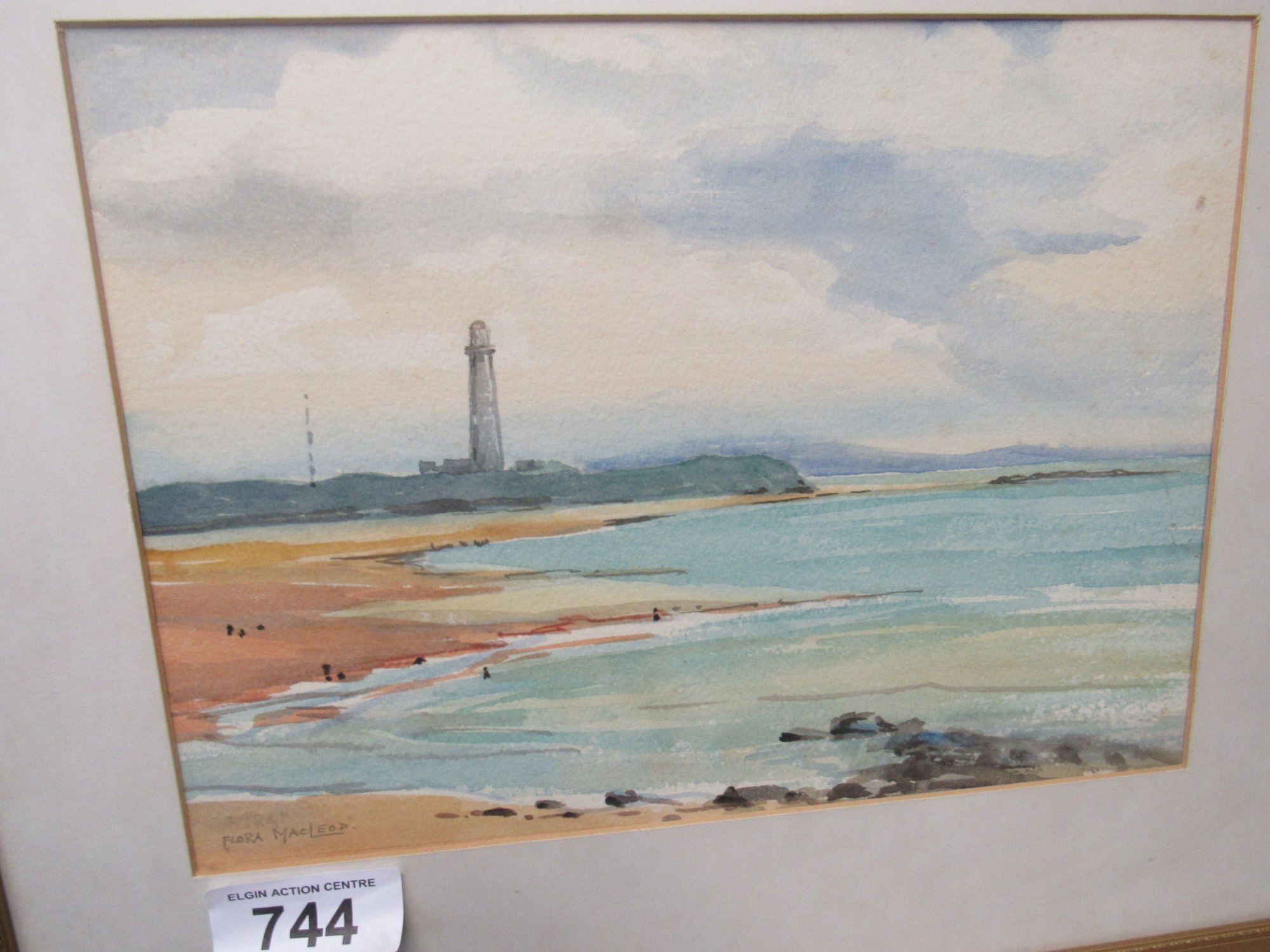 Sale Item W C PAINTING LOSSIEMOUTH BY FLORA MACLEOD Vat Status No Vat