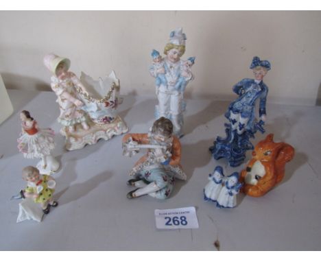 Sale Item:    8 CERAMIC FIGURES (AF)   Vat Status:   No Vat   Buyers Premium:  This lot is subject to a Buyers Premium of 15