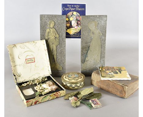A collection of miscellaneous items,  including a quantity of late 19th century and early 20th century crafts, felt work, sea