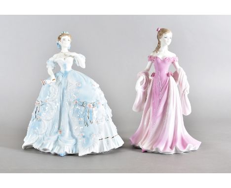 Two Royal Worcester Figures for Compton Woodhouse, comprising the First Quadrille in card box, and another Grace Royal Worces