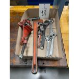 Lot of Assorted Pipe and Crescent Wrenches