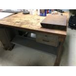 Tennsco Wood Top Work Table 36" X 60"