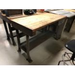 Tennsco Wood Top Work Table 36" X 60"
