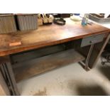 Wood Top Work Table 36" X 60"