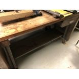 Wood Top Work Table 36" X 60"