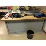 Butcher Block Top Cabinets LOT of 2 Tops and 2 Cabinets 3'X6'