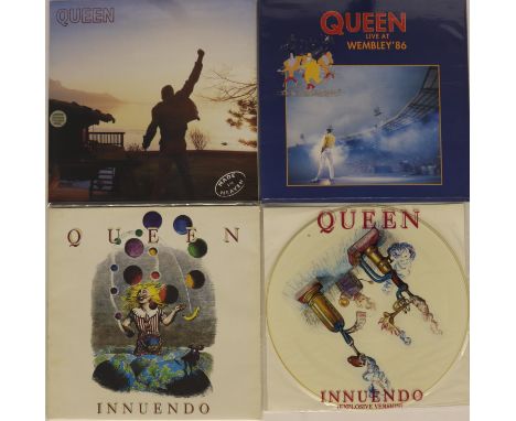 QUEEN - DELETED 90s TITLES - Terrific selection of 3 x LPs and 1 x 12" picture disc. Titles are Made In Heaven (PCSD 167 limi